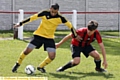 CLOSE CALL . . . Coppice United’s Shabir Ali (left) holds off Athletic’s Tom Woods.