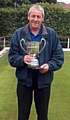 JUST CHAMPION: Steve Copeland with the Greater Manchester Merit trophy.