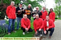 YOU Tinkers: band members (l-r) Dave Howard, Gerry Kearns and John Howarth with the carnival management group