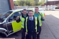 Pride in Oldham nominees Highways Operations, left to right, Carl McManus, Stephen Aikman (manager), Michael Bowes.