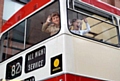 Vintage car show Oldham High Street.

(l-r) kai Scoltock (8) and sister Taliah Scoltock (6) check out the top deck of vintage bus