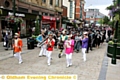 Mr Wilson's Second Liners - a New Orleans street band - leads the graduation procession. 