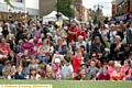 SOME of the town centre festival crowd