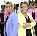 DANCERS Madeleine Fogg (left) and Linda Edwards