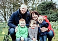 The family that blogs together... Dave and Colette Burgess and children Ben (5), Chloe (3) and Amy (19 months).