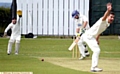 CLOSE SHAVE: Austerlands’ Andy Young, who made 42, survives an lbw appeal against Wythenshawe. Picture by TIM BRADLEY.