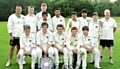 SHIELD SUCCESS . . . the Glodwick ‘A’ team of Richard Connolly (manager, back row, left), Ben Frost, Ben Brierley, Adam Shazad, Hassan Ahmed, Ash Rigby, Sobhan Mirza, Josh Brown, Neil Williams (coach) Nathan Connolly (front, left), Tommy Jones (capt), James Chadwick, Zak McCannon, Aidan Jump.