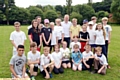 INSPIRATION . . . Paul Scholes with the Greenfield Primary School pupils