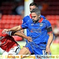 OFF THE BENCH: David Dunn appeared as Athletic tried to grab a winning goal.