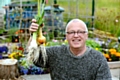 Pride in Oldham nominee Barry Greaves on his allotment.