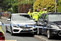 Police closed the road until around 7pm after the incident.