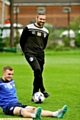 David Dunn takes training for the first time