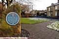 PLACE of importance . . . the existing plaque in Watersheddings