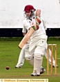 Greenfield batsman Pete Gill