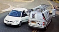 CCTV clearly shows the passenger reaching over to try the van door