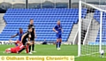 IT’S THERE: Dominic Poleon turns away to celebrate after equalising against Wigan.