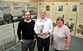 STEP back in time . . . (from left) apprentice project support officer Christopher Robinson, local studies officer Roger Ivens and Councillor Cath Ball