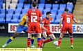 BRIGHT SPOT . . . George Edmundson (with ball) made an encouraging debut in an otherwise disappointing Athletic performance against Shrewsbury last night.