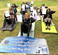 RECORD breakers . . . some of the pupils celebrating their success