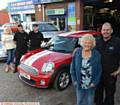 PRIDE in Oldham nominee Chris Hodson, manager at Shaw Autopoint, nominated by customer Norma Sanderson. Left to right, Carol Simkiss (Norma's daughter), Ismael Sultane, Richard Stewart, Norma Sanderson and Chris Hodson