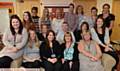 PRIDE in Oldham nominees, staff at Springbrook Primary School. Head of school Toni Thomason (seated, third from left) with her team