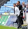 POINTING THE WAY: Athletic boss Stephen Robinson issues instructions