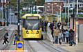 Commuters on the tram