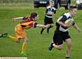 ON THE CHARGE . . . Failsworth's Zach Rowbottom in the match against Hathershaw