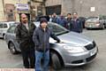 DRIVERS with Delta Cars have come under attack from bricks and stones. Pictured, left, are Abdul Qayoom and Steven Connell with colleagues