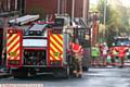 Fire at Maple Mill, Cardwell street, Oldham. Pic shows, Greater Manchester Fire Brigade, attending the fire.
