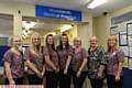 Pride in Oldham nominees, reception staff at Woodlands Medical Practice, Chadderton. Left to right, Kirsty Dawson, Sam Rostron, Hayley Dalton, Helen Cooke, Debra Scholes, Michelle Newton, Mary Hamer.