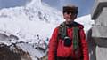 HEADY heights . . . Andrew Taylor climbing in Nepal