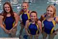 FAST LANE: Lottie Kershaw (left), Kirsten Dronsfield, Emelie Byrom and Meadow Dronsfield.