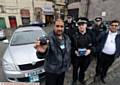 dashcams to Delta drivers (from left) Abdul Qayoom, PC James Billance, Sgt Nick Derbyshire, PC Graham Battye and Nisar Ahmed