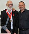 Taxi driver Martin Jones (right) rescued the mayor of Oldham, Cllr Derek Heffernan after a fall recently.
