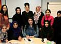 DEMENTIA awareness session with Najma Khalid, founder and CEO of the CHAI project, front row, centre, and members of the project