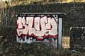 A BUS shelter in Station Road, Diggle was covered in graffiti, along with the storage unit and nearby wall 