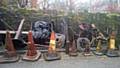 MUD-CLAD bikes, fencing and garden furniture were discovered by the Uppermill clean-up team.