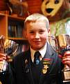 SAM FITZSIMONS with some of his trophies