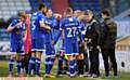 ATHLETIC boss Stephen Robinson gives out instructions during a break in play. 