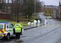 SCENE of the incident . . . in Sandy Lane, Royton