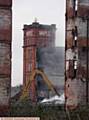 IN RUINS . . . Maple Mill as demolition starts