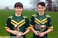 BRIGHT FUTURES: St Anne’s pair Josh Gregory (under-13s, left) and Robert Charles (under-15s). PICTURE: PAUL STERRITT.