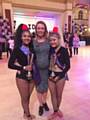 Rebecca Jarvis, principal teacher at Pure Dance Academy in Derker, with 14-17yrs Pairs Winners Courtney Burns and Macy Keylock.