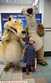 ABIGAIL Olugbenga with Scrat (left) and Sid