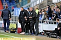 LIFT IT . . . Athletic manager John Sheridan tries to rally his troops against Bury.