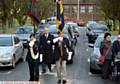 STANDARD bearers at the funeral of former Japanese PoW George Glass