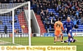 FOX IN THE BOX . . . Rhys Murphy provides a neat finish against Colchester.