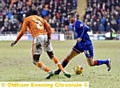 STAR TURN . . . Athletic full-back Daniel Lafferty produced a man of the match display against Blackpool.
