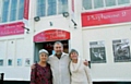 THE smart new exterior of Shaw Playhouse 2 Theatre — home of the Crompton Stage Society — with from left, Barbara Micklethwaite, chairman, Barrie Cottam, artistic director and Judith Haughton, treasurer